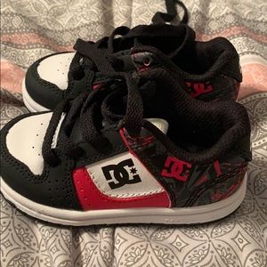 Black and Red Toddler DC shoes
